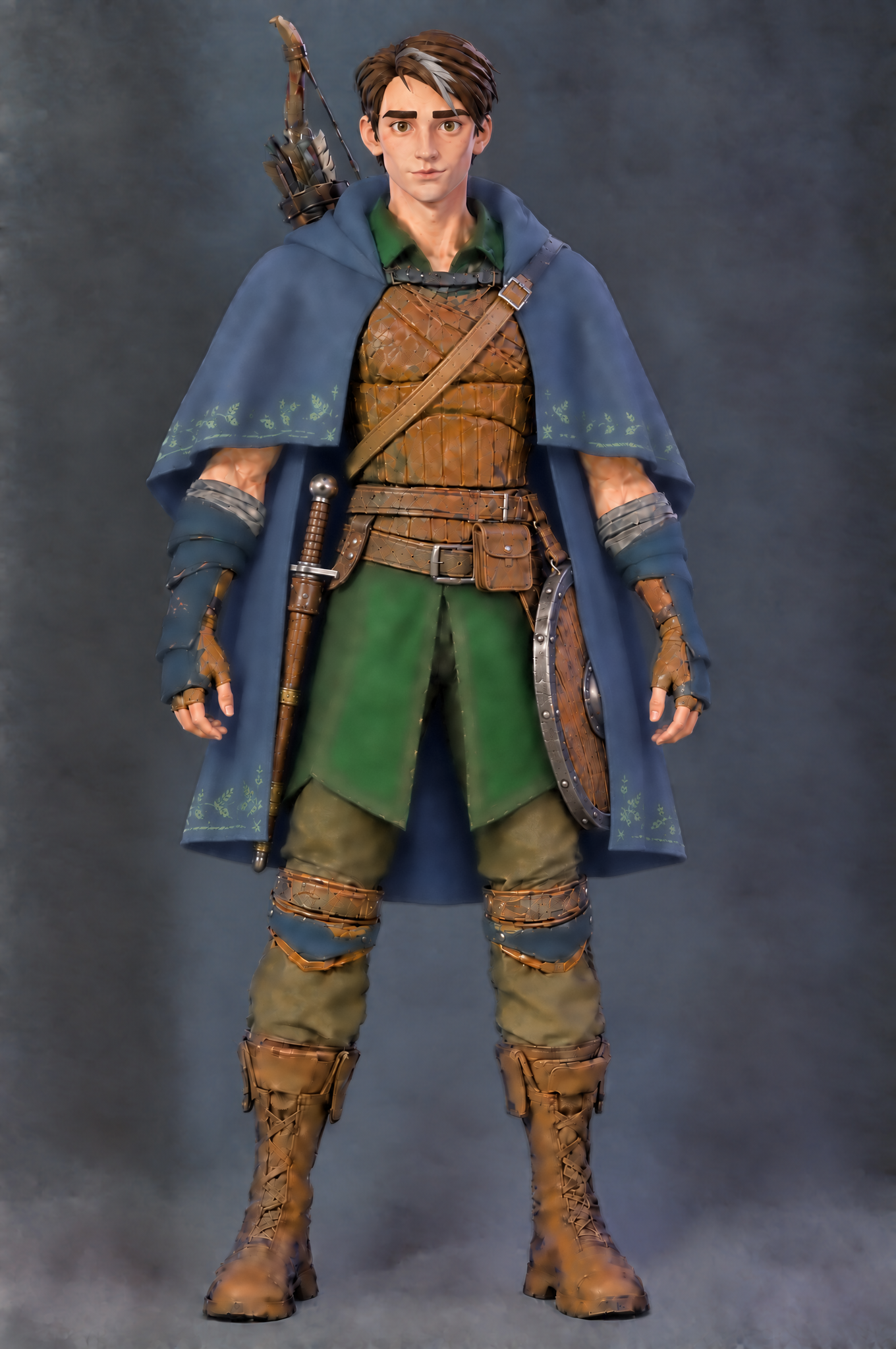 Front, hood down